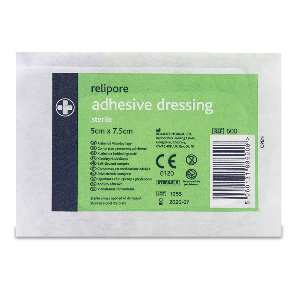Adh.Wound Dressing Pk 10 50X80Mm