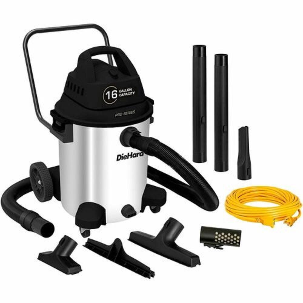 VACUUM - SHOPVAC WET DRY DIEHARD - 16 GAL - 6-1/2 HP