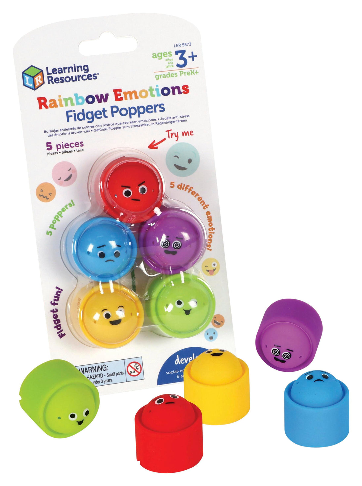 RAINBOW EMOTION FIDGET POPPERS
