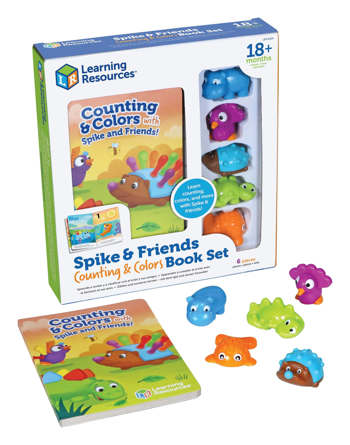 SPIKE AND FRIENDS COLORS AND COUNTING BOOK SET
