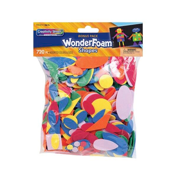 WONDERFOAM SHAPES ASSORTED SIZES SET OF 720