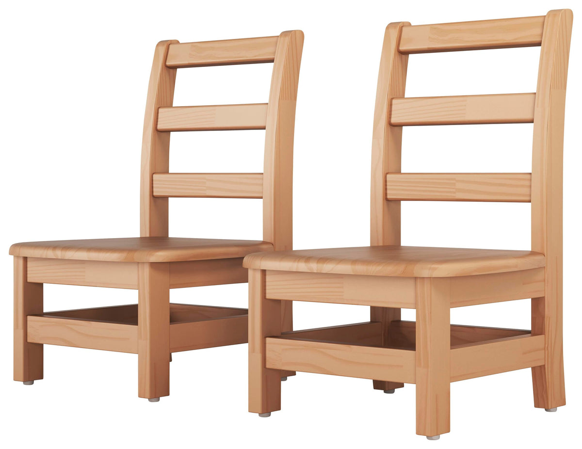 FOUNDATIONS - LITTLE SCHOLARS LADDERBACK CHAIR - 8-INCH SEAT - SET OF 2