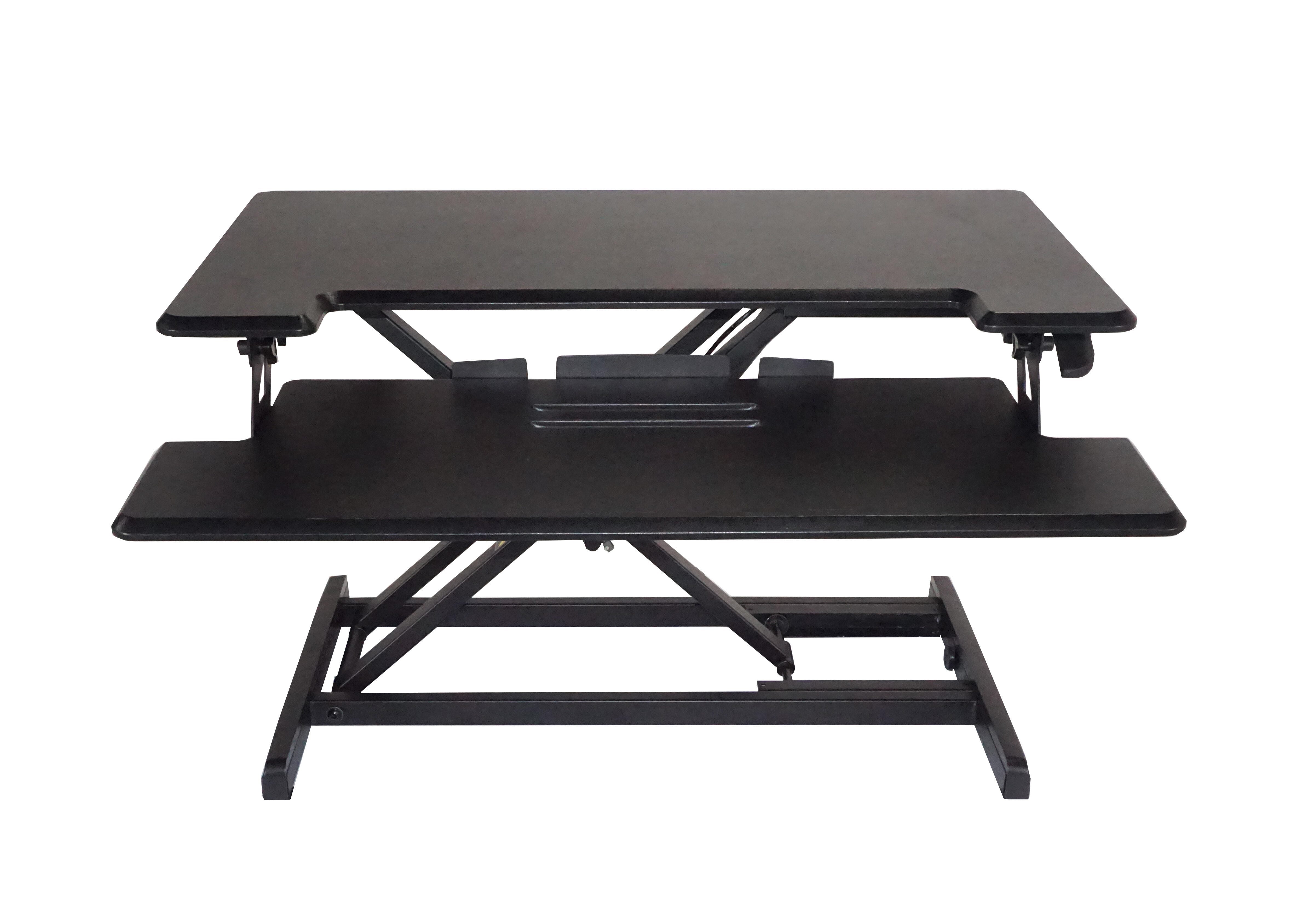 ACCESSORIES - VICTOR - HEIGHT ADJUSTABLE STANDING DESK WITH KEYBOARD TRAY - BLACK