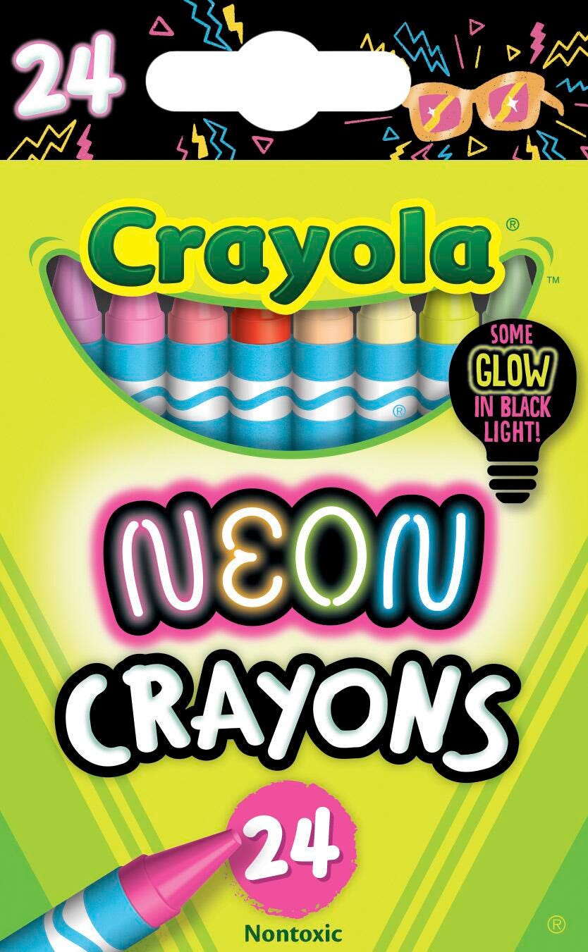 CRAYONS CRAYOLA STANDARD NEON SET OF 24