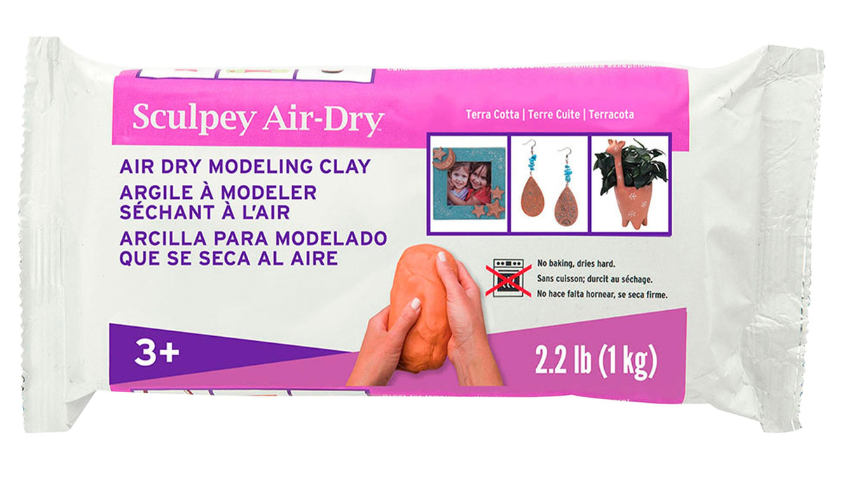 CLAY SCULPEY AIR DRY 2.2 LBS TERRA COTTA