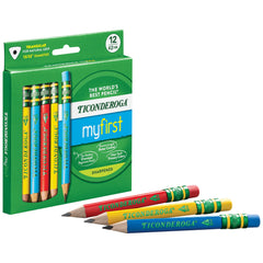 TICONDEROGA MY FIRST PENCIL NO 2 PRIMARY PACK OF 12