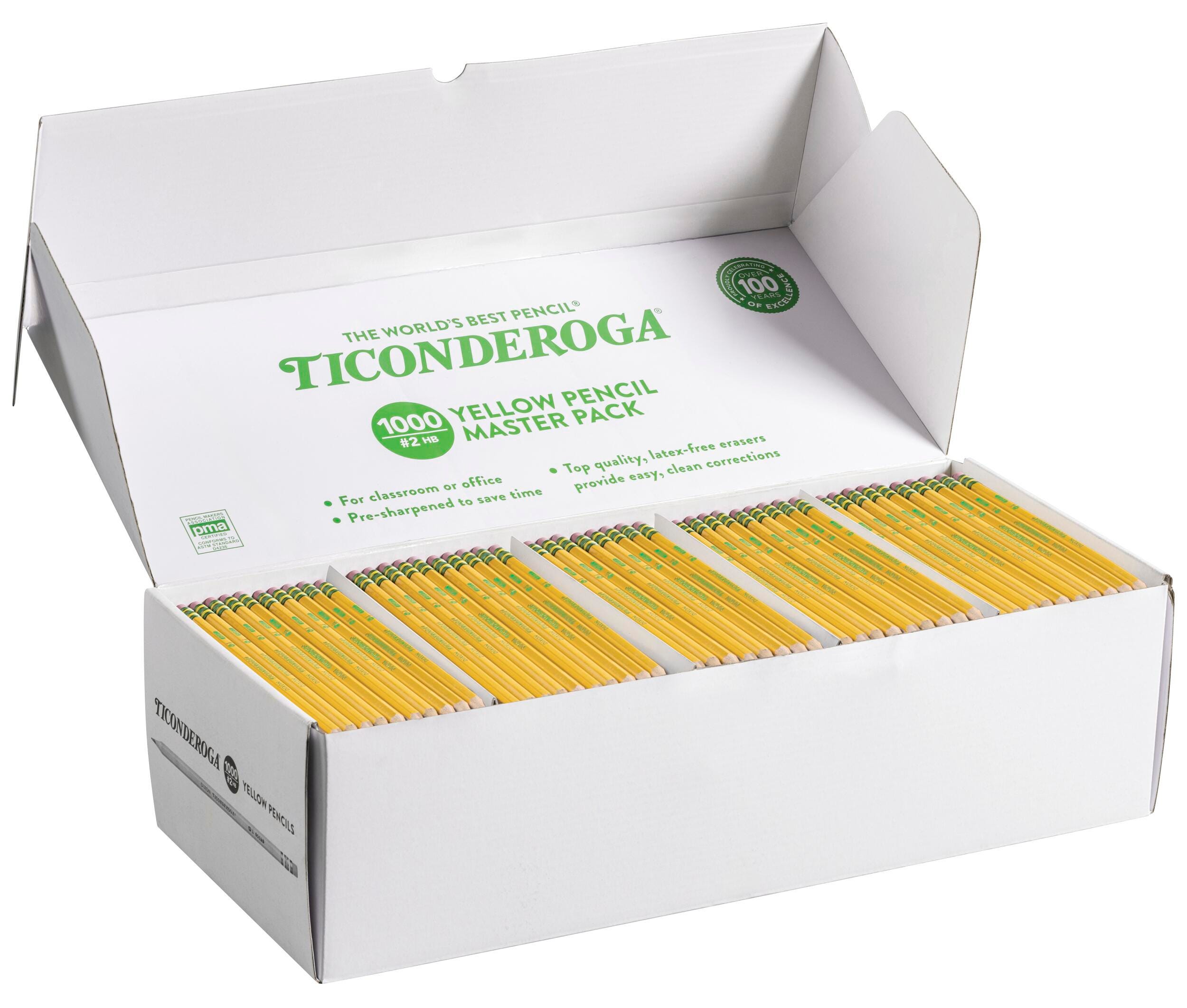 TICONDEROGA PENCIL NO. 2 PRESHARPENED PACK OF 1000