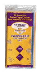 TISSUE KOLORFAST 20X30 ASSORTED COLORS 10 SHTS