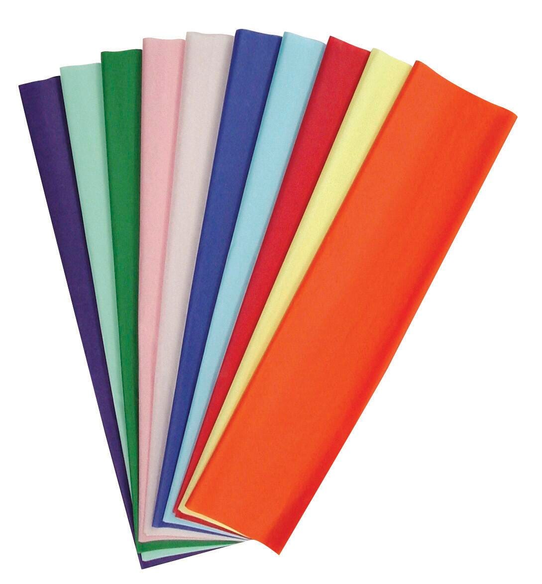 TISSUE KOLORFAST 20X30 ASST COLORS PK OF 480