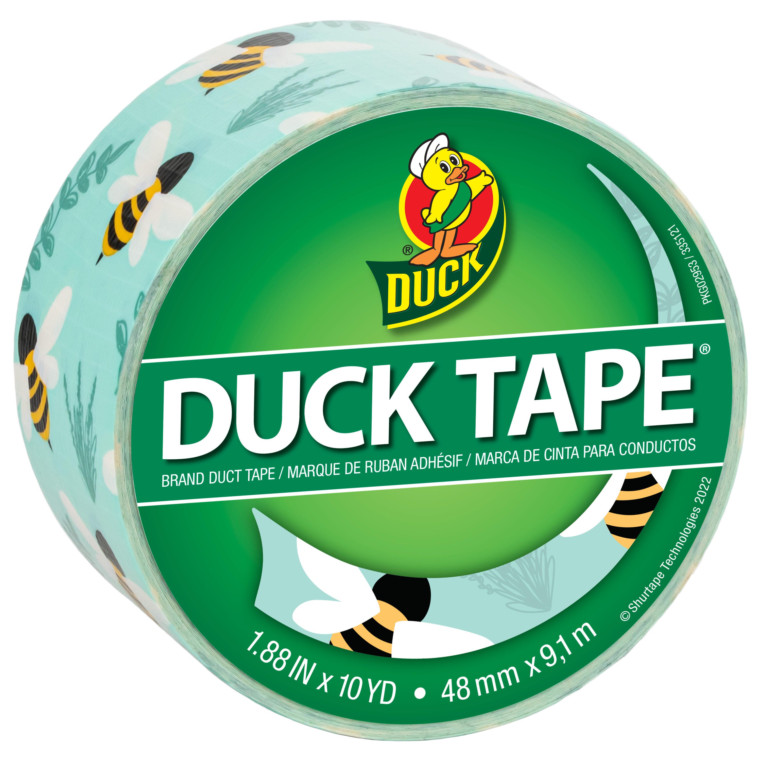 TAPE DUCK BOTANICAL BEES 1.88 IN X 10 YD