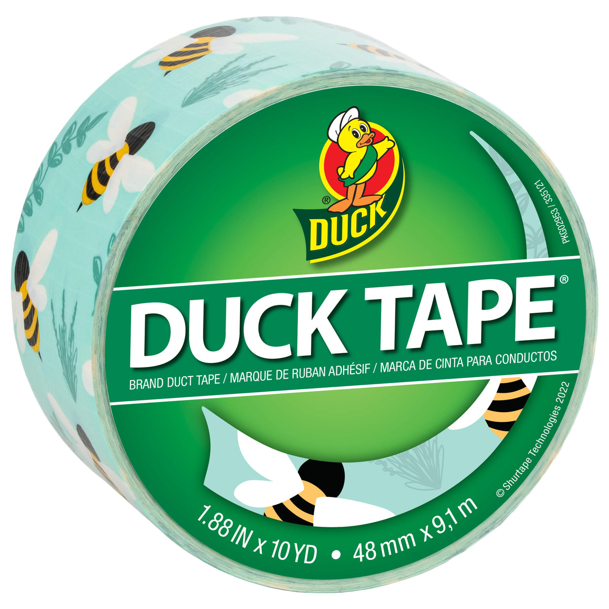 TAPE DUCK BOTANICAL BEES 1.88 IN X 10 YD
