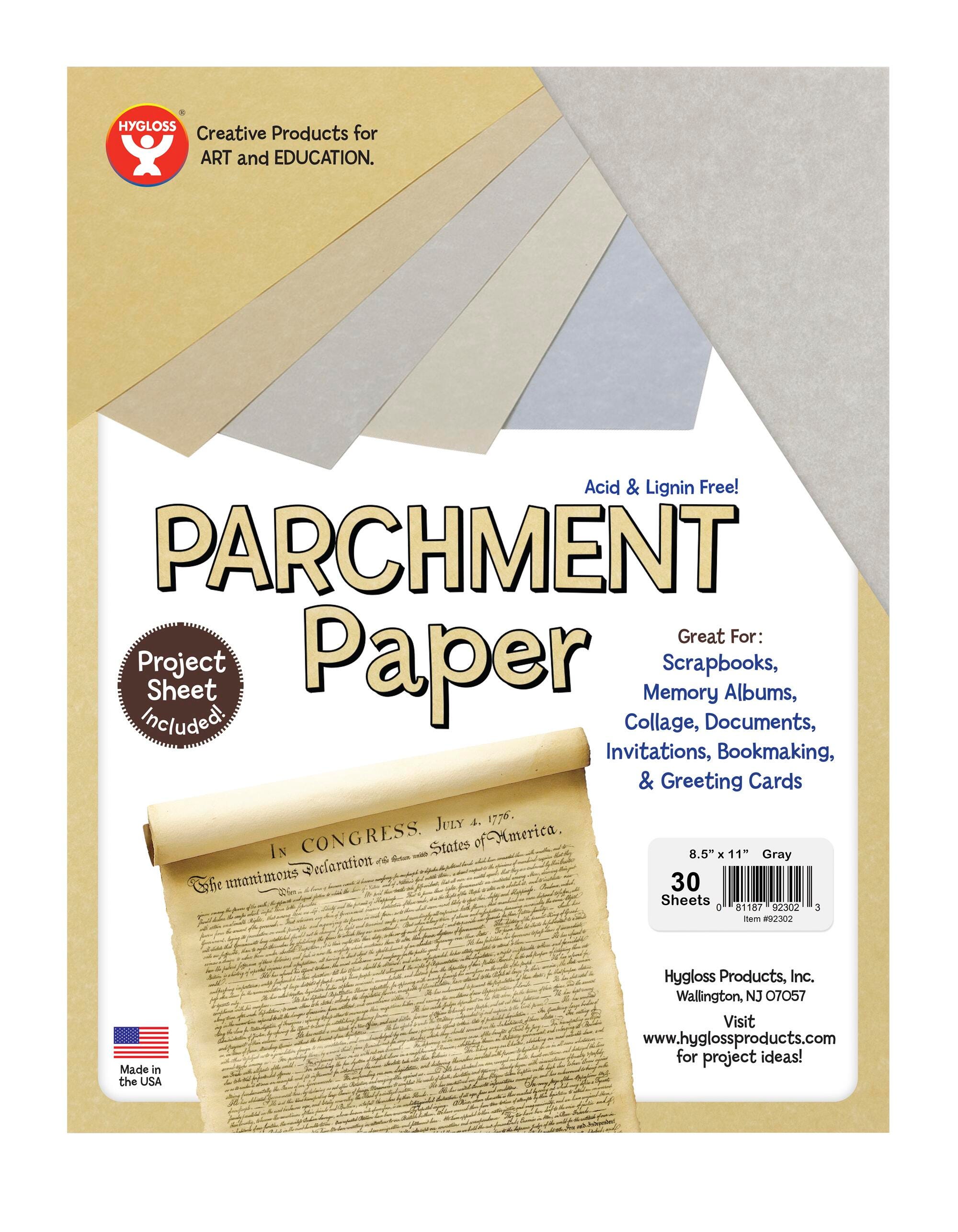 PAPER PRCHMNT 8 1/2 X 11 IN GRAY 30 SHEETS