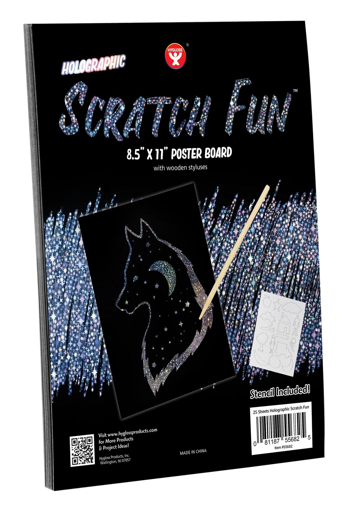 PAPER SCRTCH FUN BOARD 8 1/2 X 11 IN 25 SHEETS