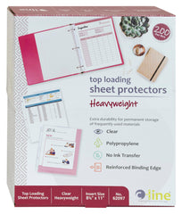 SHEET PROTECTOR HEAVYWEIGHT 8.5X11 IN CLEAR PK OF 200