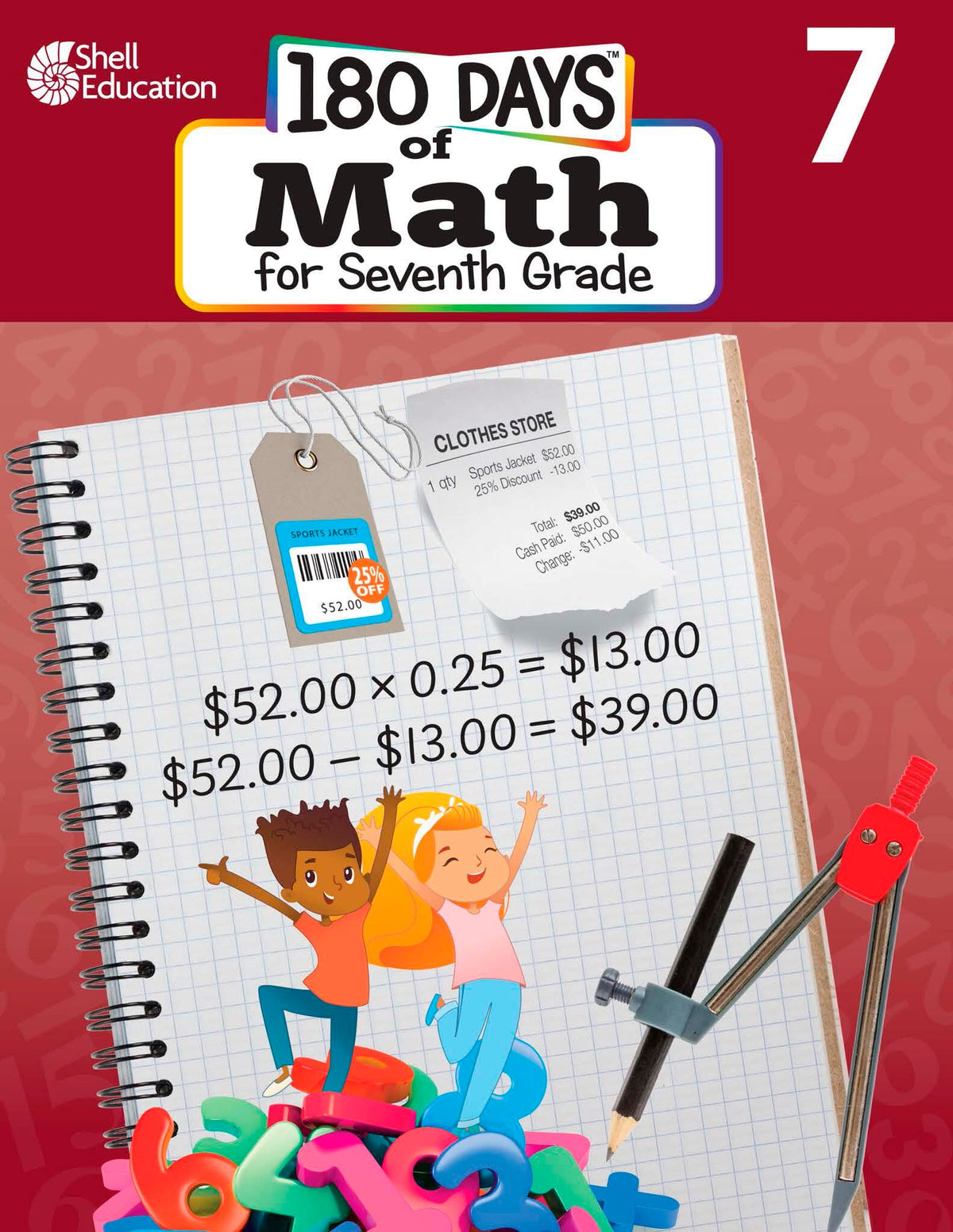 WORKBOOK 180 DAYS OF MATH GRADES 7