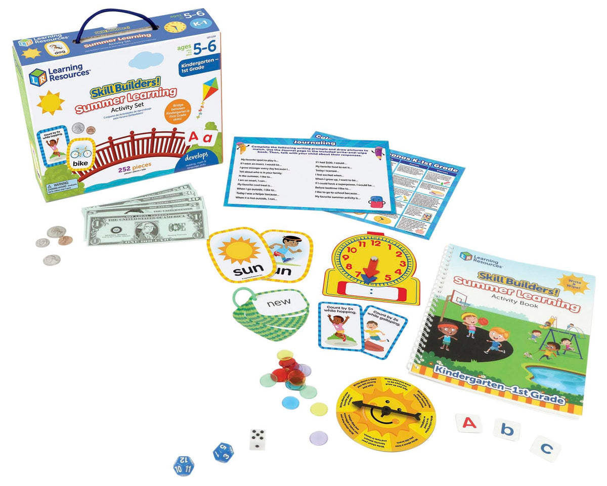 SKILL BUILDERS SUMMER LEARNING ACTIVITY SET KINDERGARTEN - FIRST GRADE