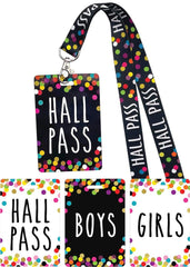 HALL PASS LANYARD CONFETTI