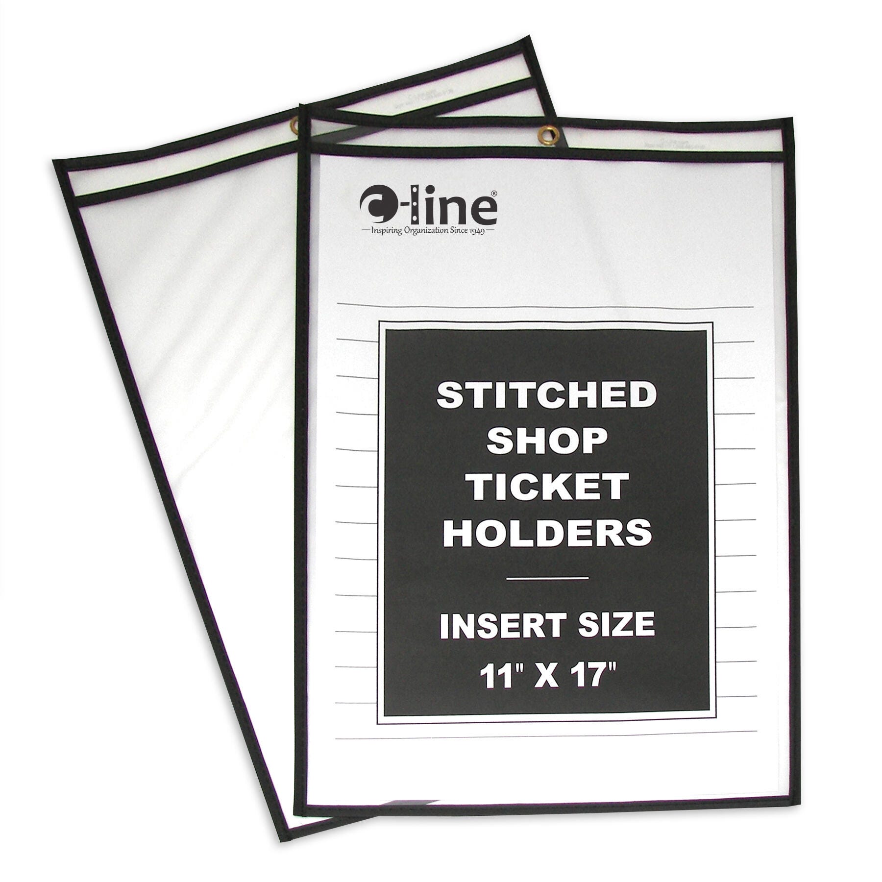 DRY ERASE POCKET REUSABLE 11X17 BLACK PACK OF 25