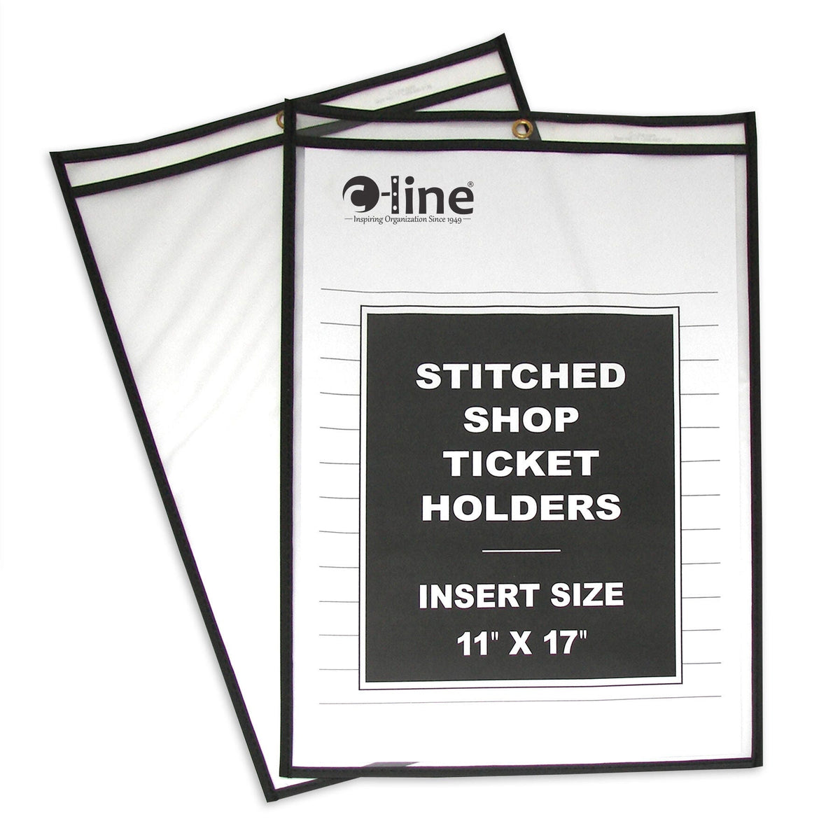 DRY ERASE POCKET REUSABLE 11X17 BLACK PACK OF 25