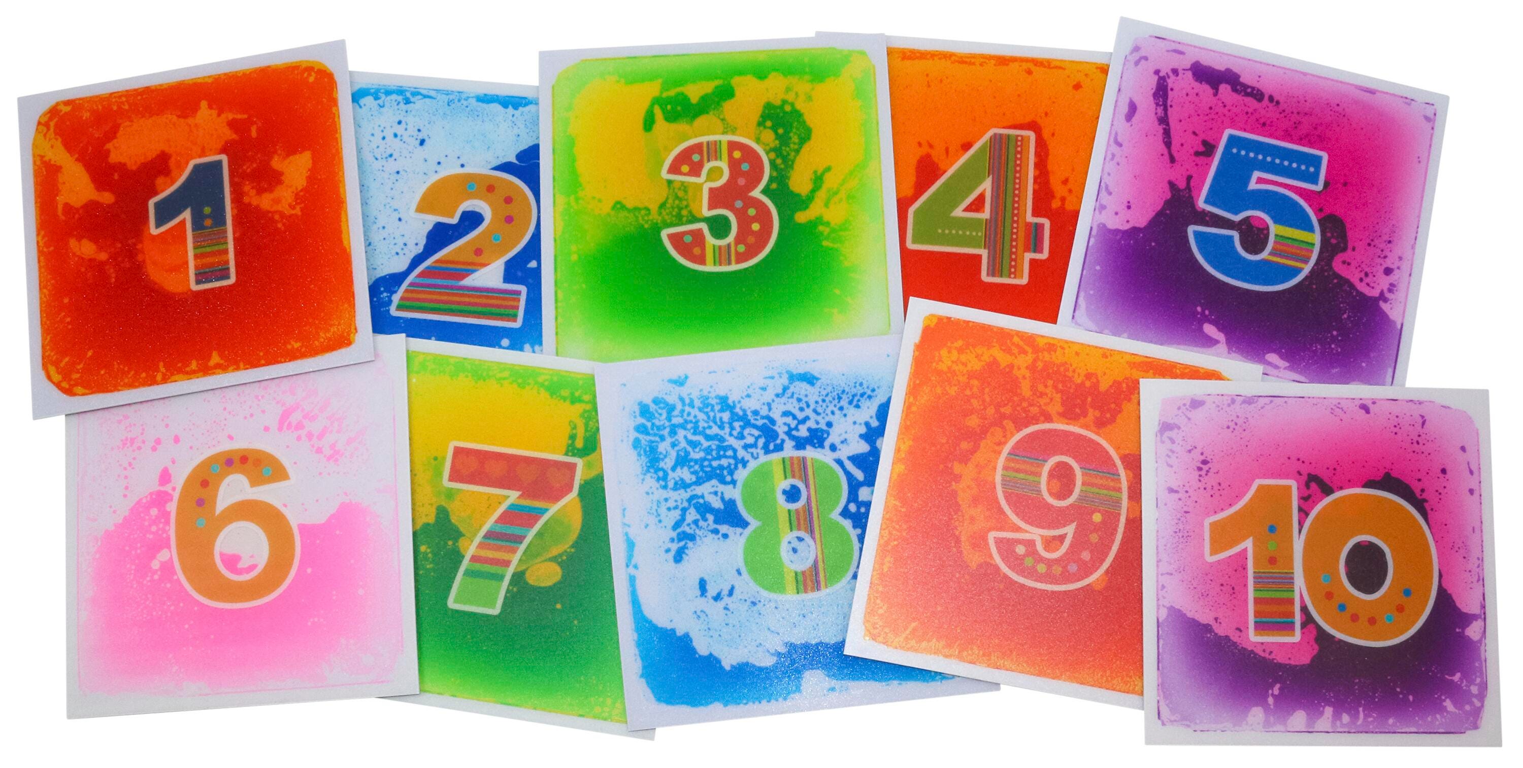 ABILITATIONS SENSORY GEL FLOOR TILES NUMBERED SET OF 10