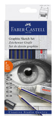 PENCILS DRAWING GRAPHITE FABER GOLDFABER SET OF 8