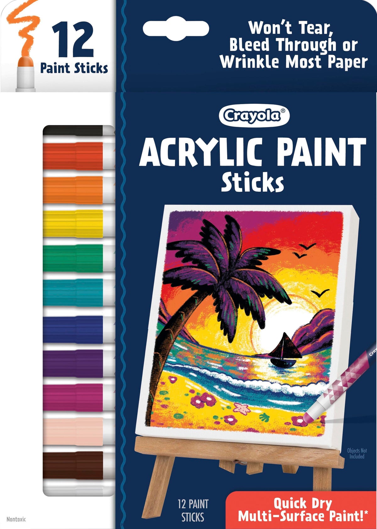 ACRYLIC PAINT DOODLE STICKS SET OF 12
