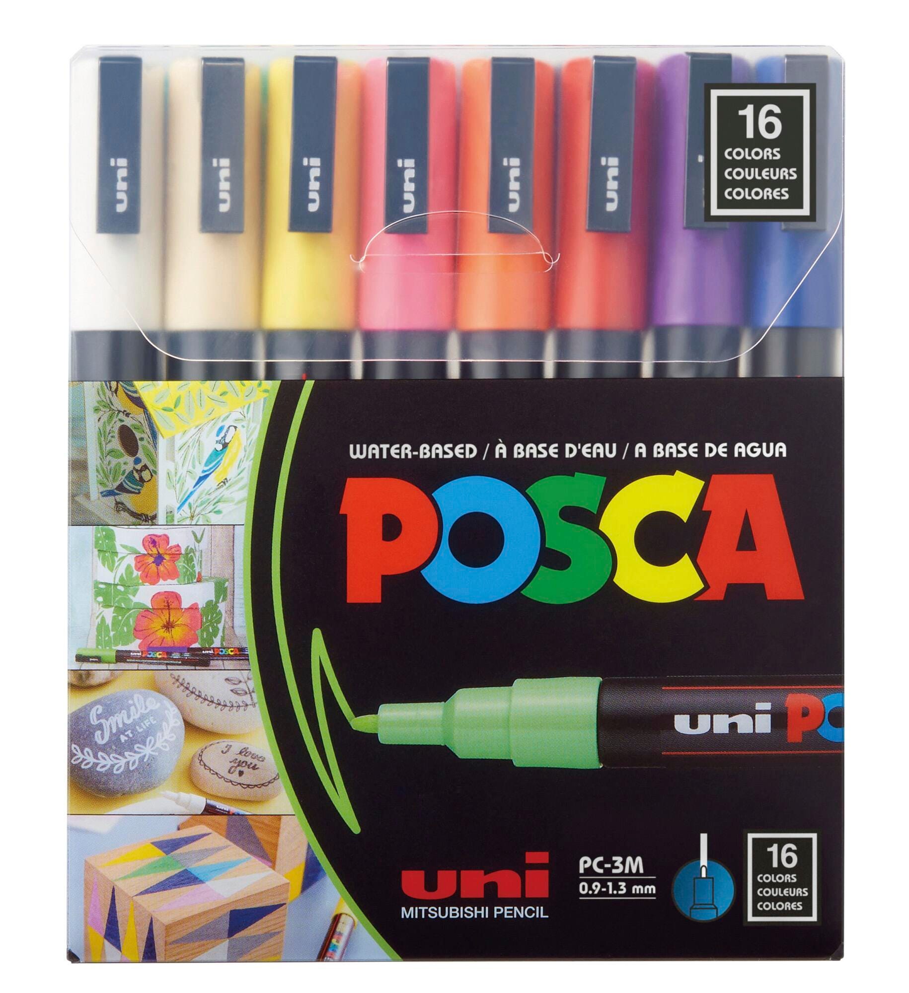 MARKERS PAINT POSCA FINE POINT ASST COLORS SET OF 16