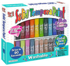 PAINT TEMPERA KWIK STIX MULTICOLOR AND GLOBAL SET OF 24