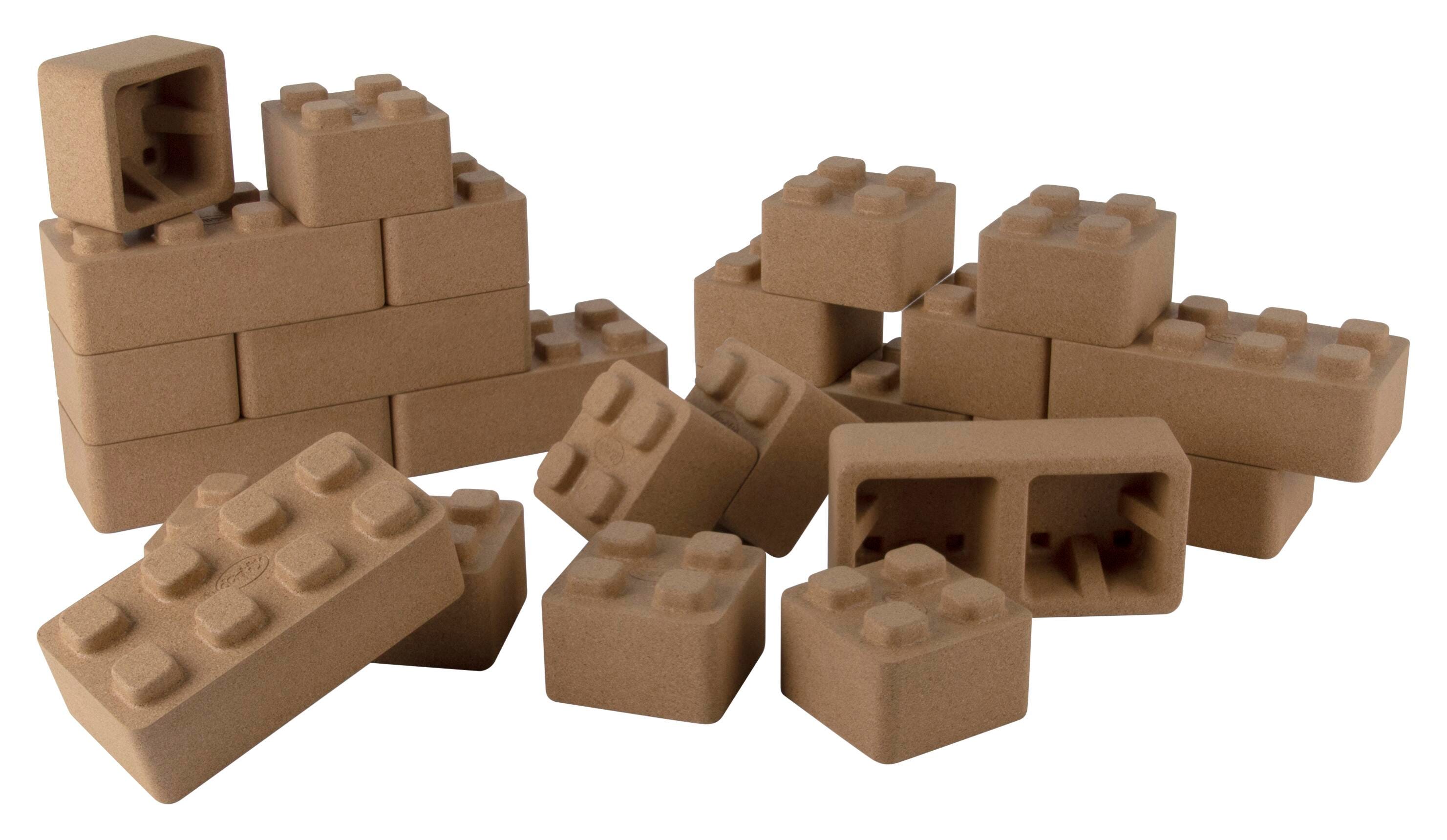 DISC-DISC-CORK BLOCK SET - SET OF 22