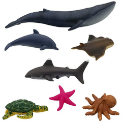 OCEAN ANIMALS PLAYSET - SET OF 7