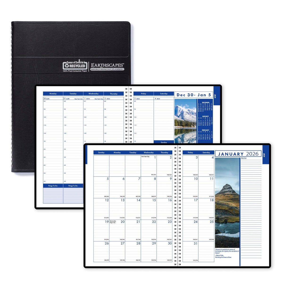 PLANNER CALENDAR 12 MONTH/WEEK 8.5X11 IN EARTHSCAPE 25-26
