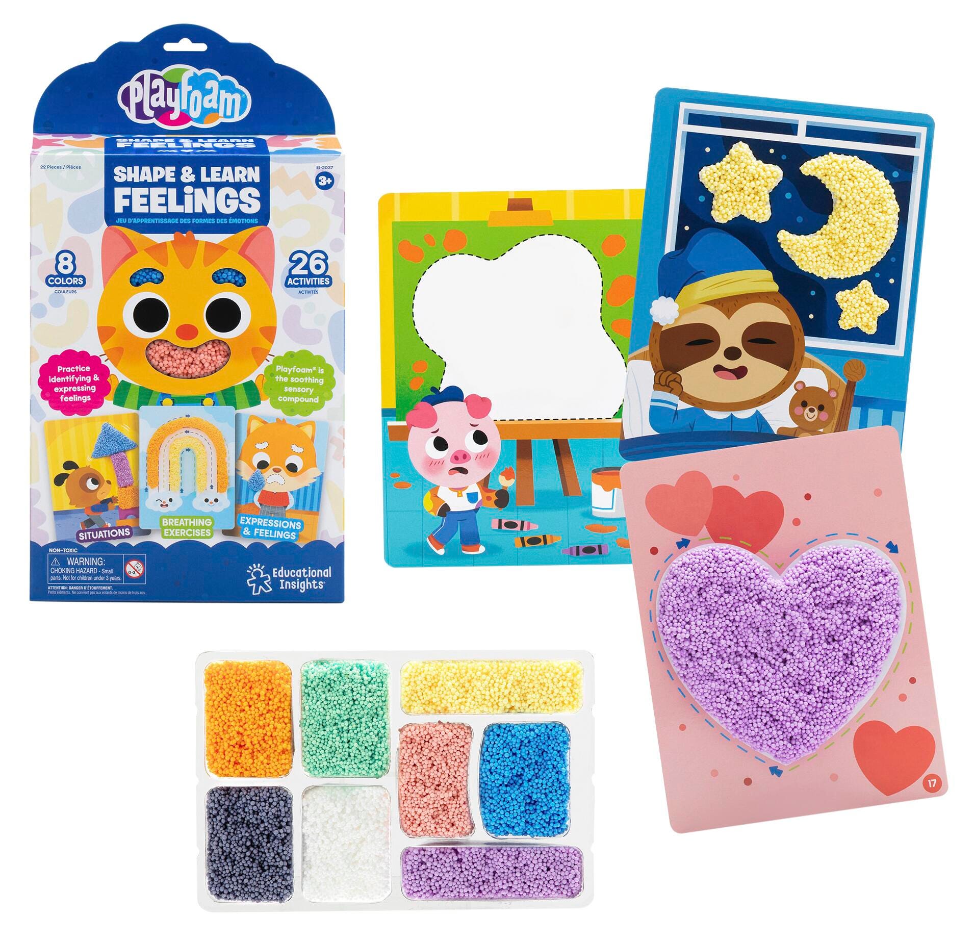 PLAYFOAM SHAPE AND LEARN FEELINGS