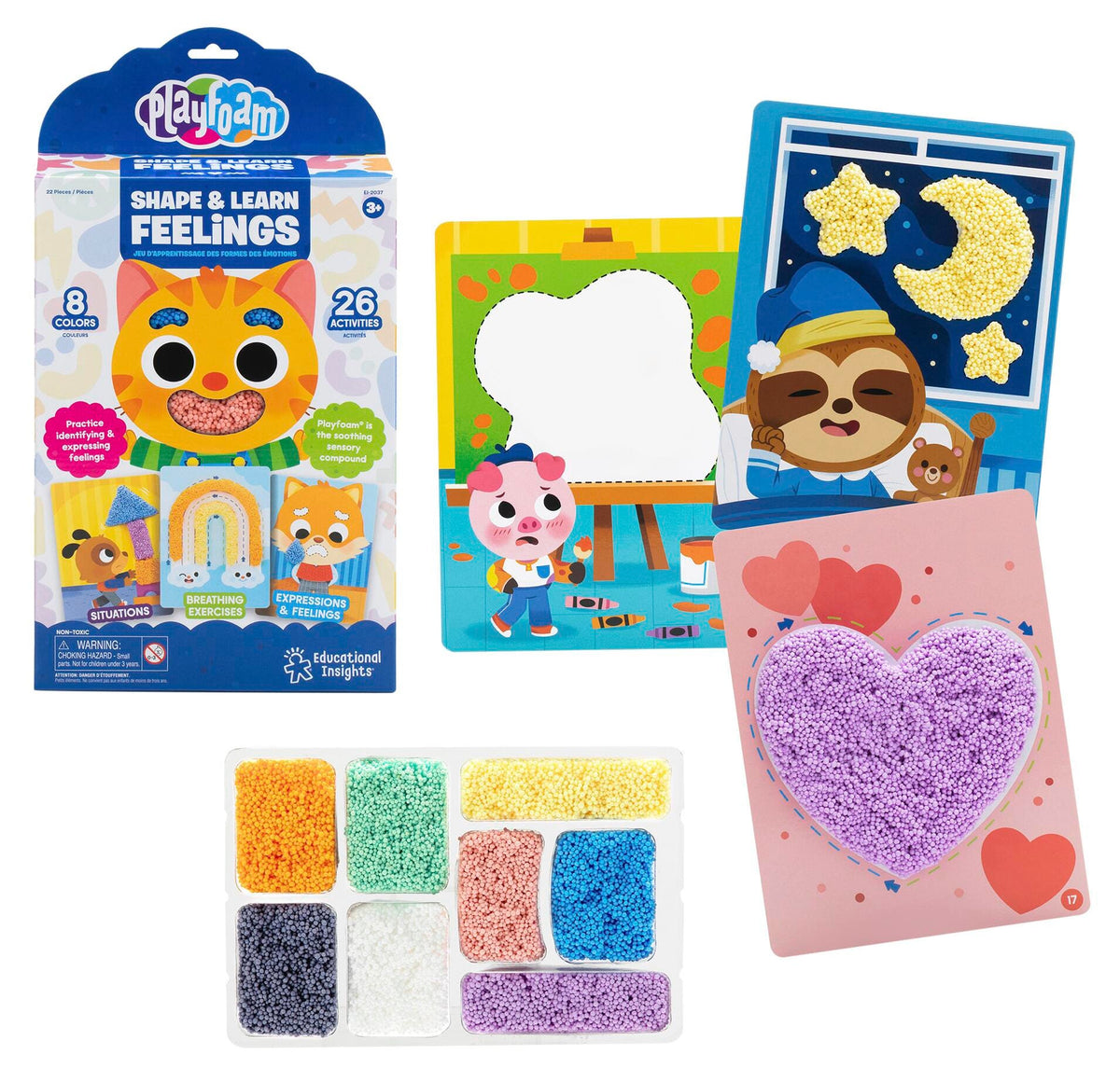 PLAYFOAM SHAPE AND LEARN FEELINGS