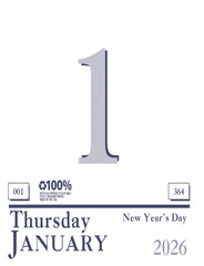 CALENDAR WALL TODAY 12 MONTH 6.5X9 IN JAN-DEC 2026
