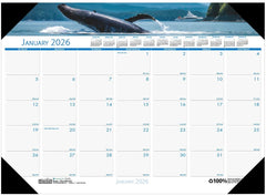 CALENDAR DESK PAD 12 MONTH 22X17 IN SEA LIFE JAN-DEC 2026