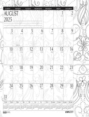 CALENDAR DESK PAD ACADEMIC 12 MONTH 22X17 IN DOODLE AUG25-JULY26