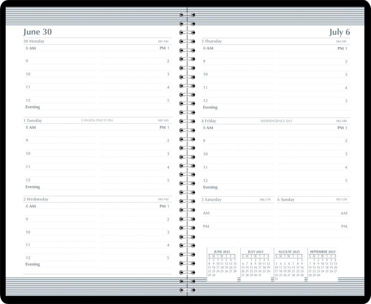 CALENDAR ACADEMIC WEEKLY 13 MONTH 5X8 IN JULY25-JULY26