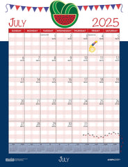 CALENDAR SPIRAL ACADEMIC 12 MONTH 12X16.5 IN SEASONAL JULY25-JUNE26