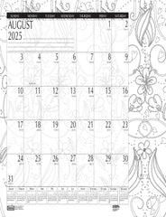 CALENDAR DESK PAD ACADEMIC 12 MONTH 18.5X13 IN DOODLE AUG25-JULY26