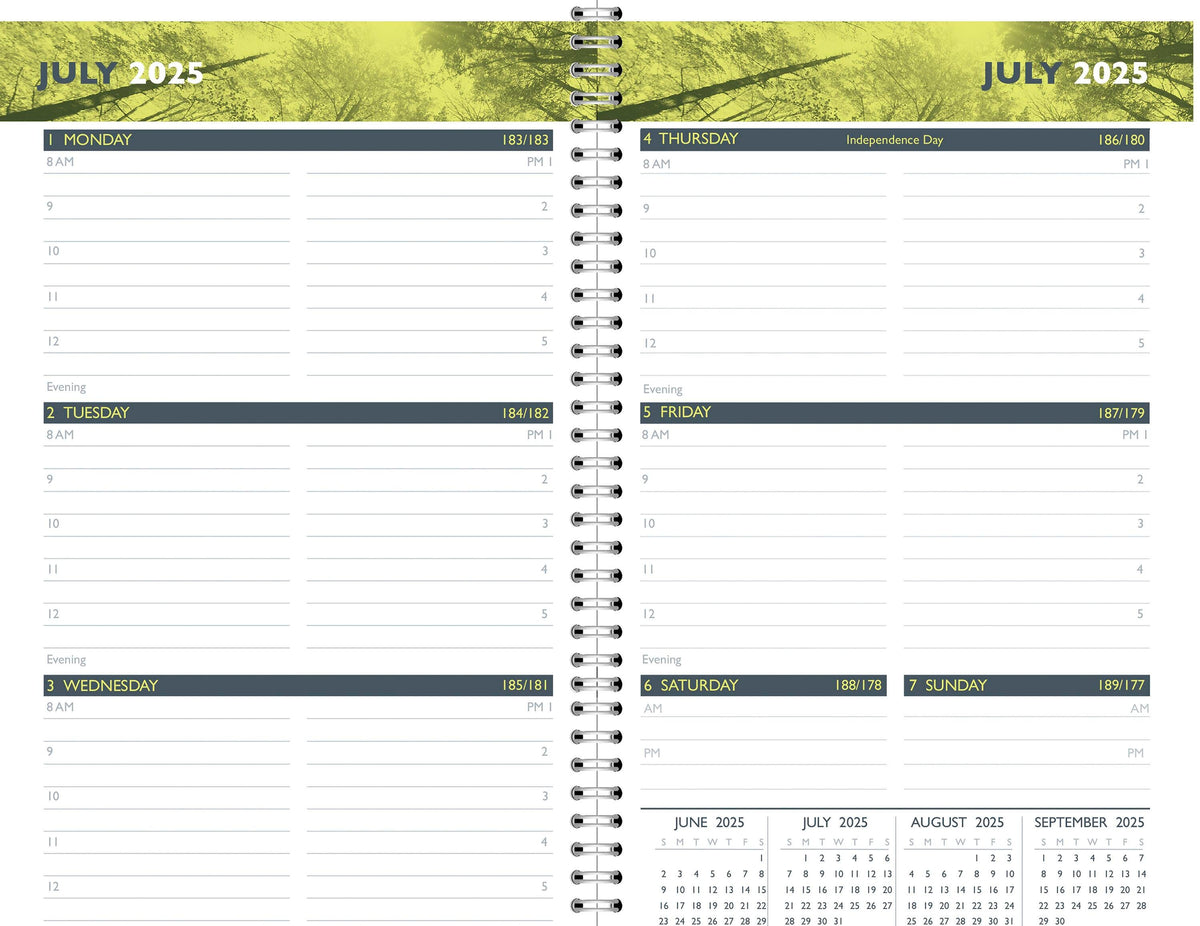 CALENDAR ACADEMIC WEEKLY 13 MONTH 5X8 IN H AND S JULY25-JULY26