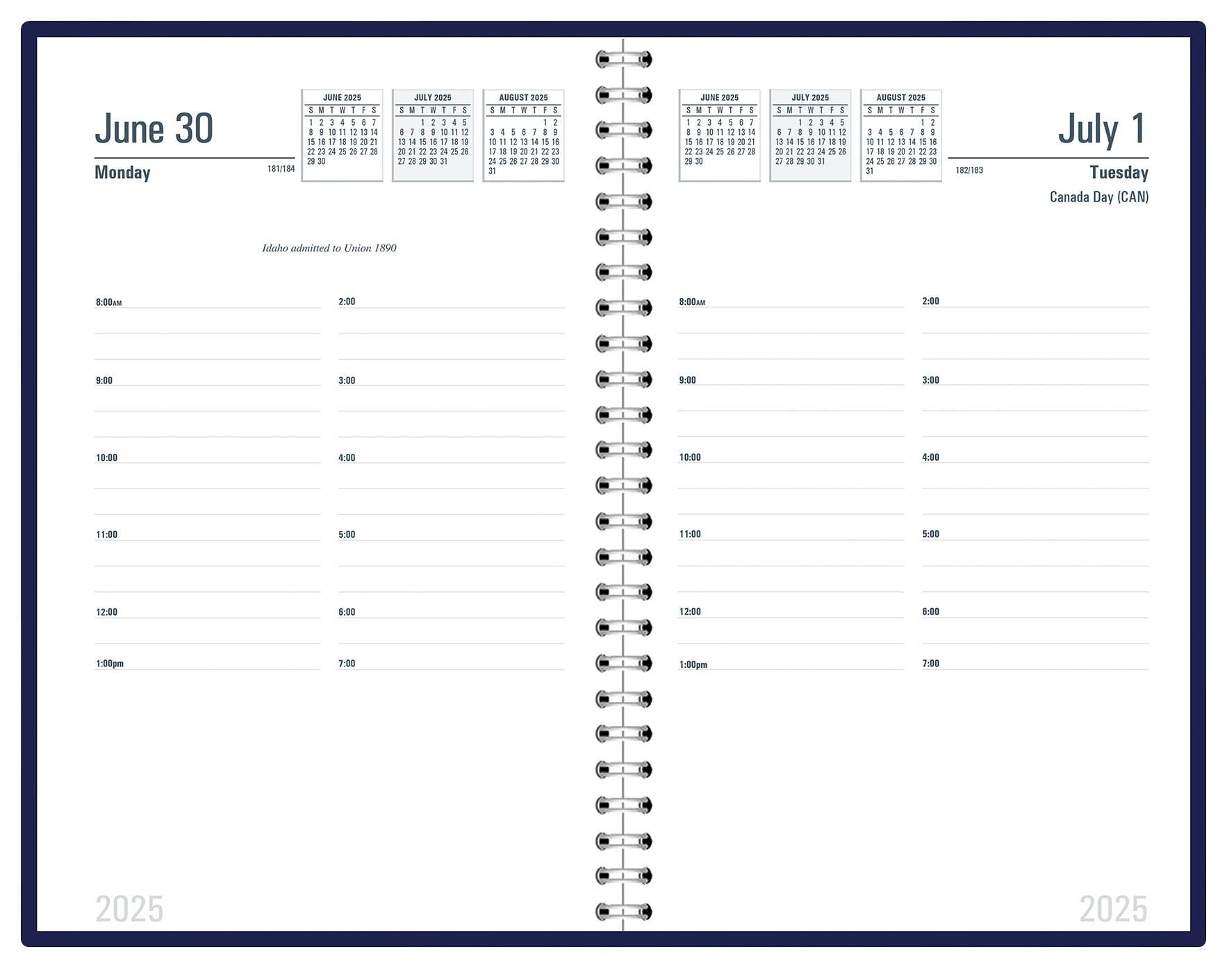 CALENDAR SCHOOL ACADEMIC 12 MONTH 5.26X8.5 IN JULY25-JUNE26