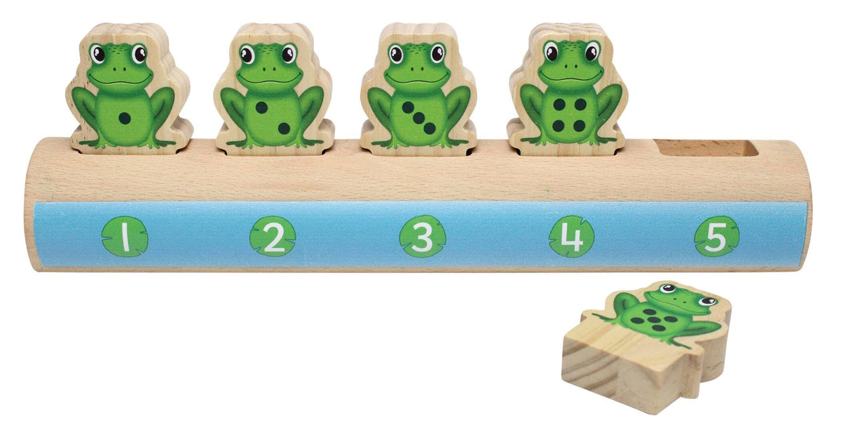 FIVE FROGS ON A LOG COUNTING SET