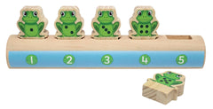FIVE FROGS ON A LOG COUNTING SET