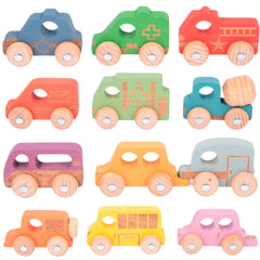 TICKIT RAINBOW WOODEN VEHICLES
