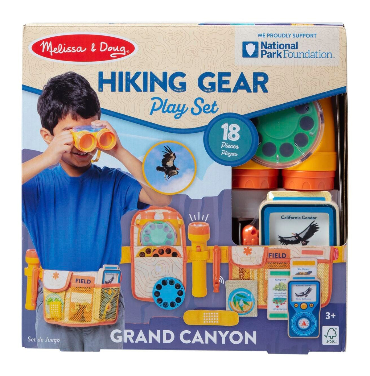 GRAND CANYON NATIONAL PARK HIKING GEAR PLAY SET