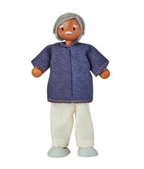WOOD DOLL GRANDFATHER - MEDIUM SKIN TONE