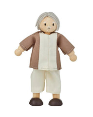 WOOD DOLL GRANDFATHER- FAIR SKIN TONE