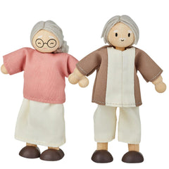 PLANTOYS - WOOD DOLL GRANDPARENTS - FAIR SKIN TONE