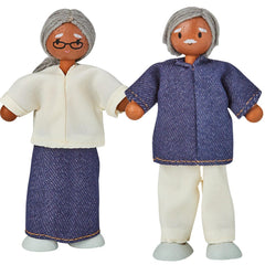 PLANTOYS - WOOD DOLL GRANDPARENTS - MEDIUM SKIN TONE
