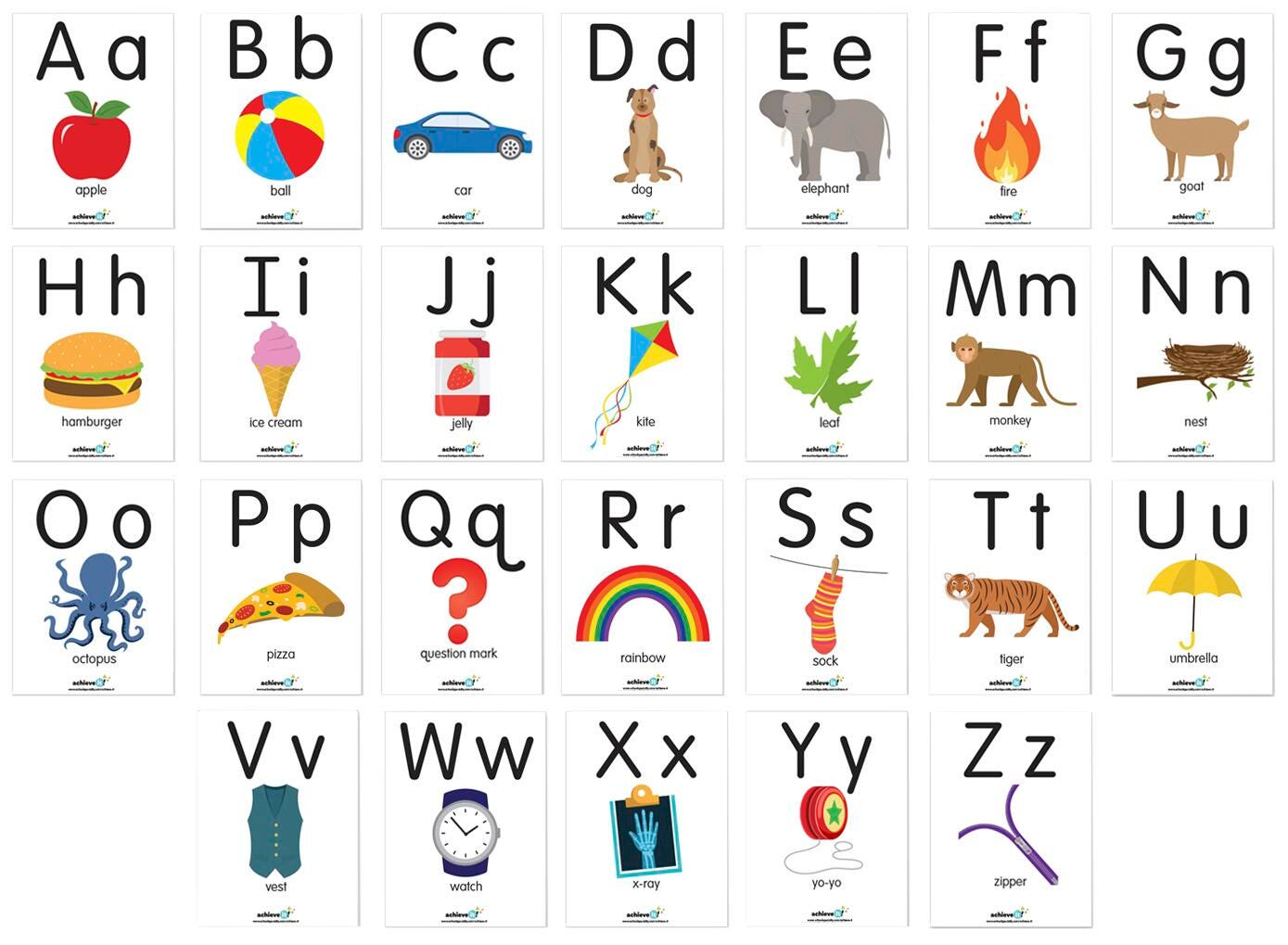 ALPHABET CARDS SET